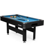 BuckShot Pooltafel Winner 6 ft Zwart