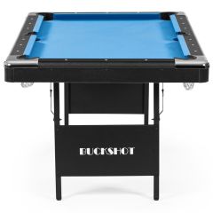 BuckShot Pooltafel Atlanta 6ft - Inklapbare poten - Blauw